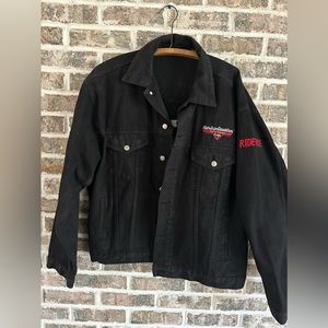 Harley Davidson NY cafe L jean jacket
